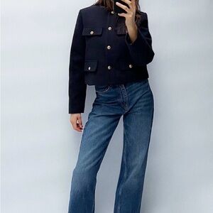 Zara Women's Black Pea Coat